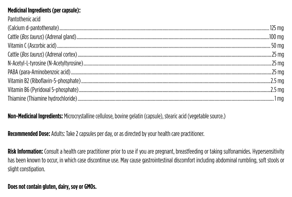 Adrenal Complex - Designs for Health - 120 gélules