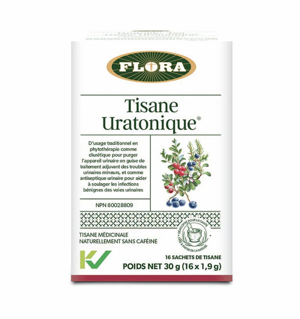 Tisane Uratonique - Soutien voies urinaires - Flora - 16 sachets de 1,9g