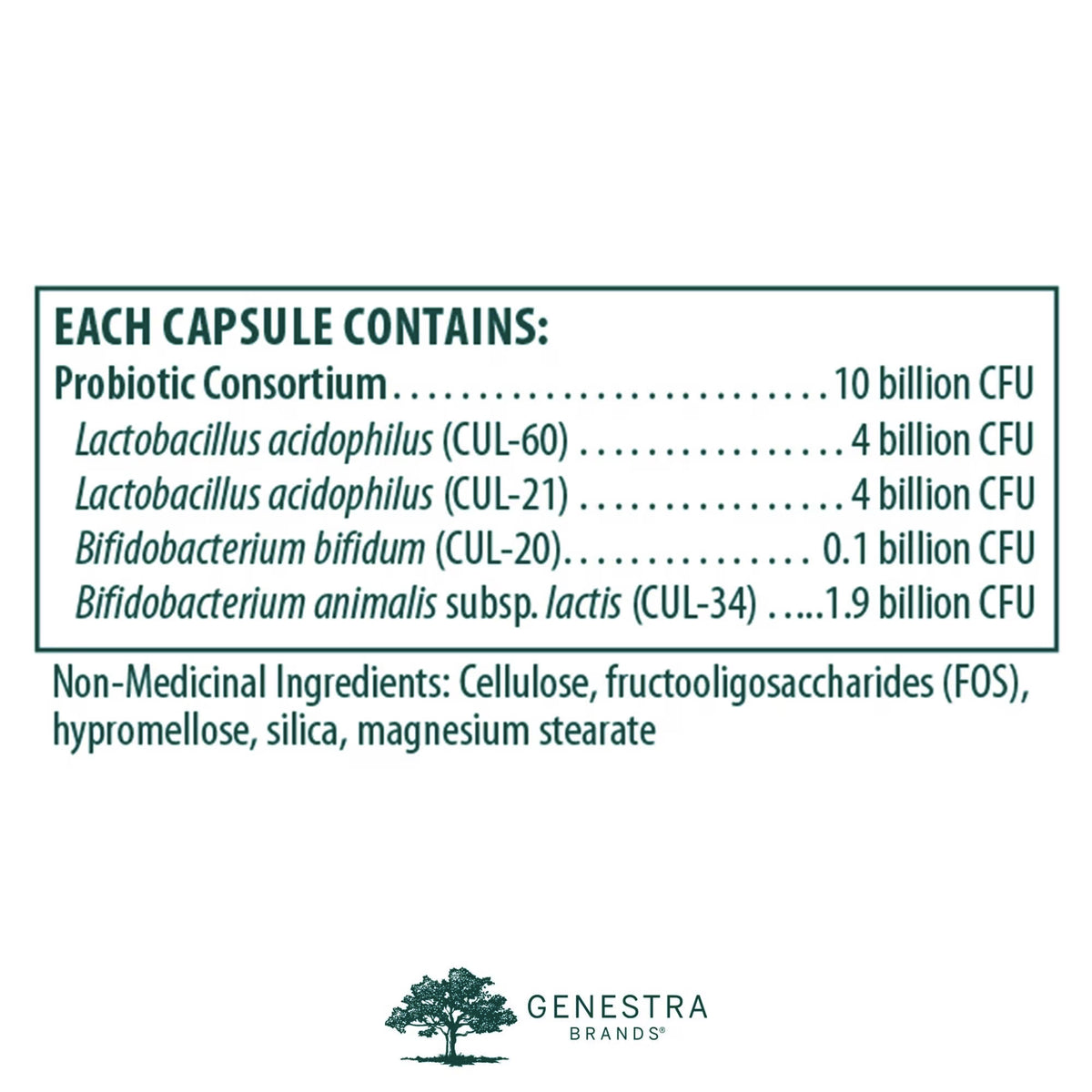 HMF Forte - Probiotiques - Genestra Brands - 60 capsules