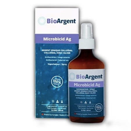 Argent Ionique Colloïdal - 15 ppm - Laboratoires BioArgent - Vaporisateur 100ml ou 250ml