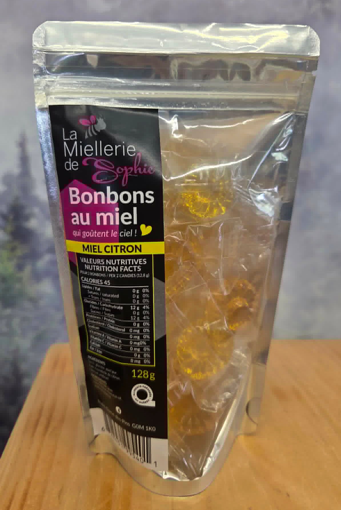 Bonbons au Miel et citron - La Miellerie de Sophie - 128g