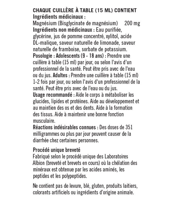 Max Mag - Magnésium bisglycinate liquide - Trophic - 450ml - Limonade framboise
