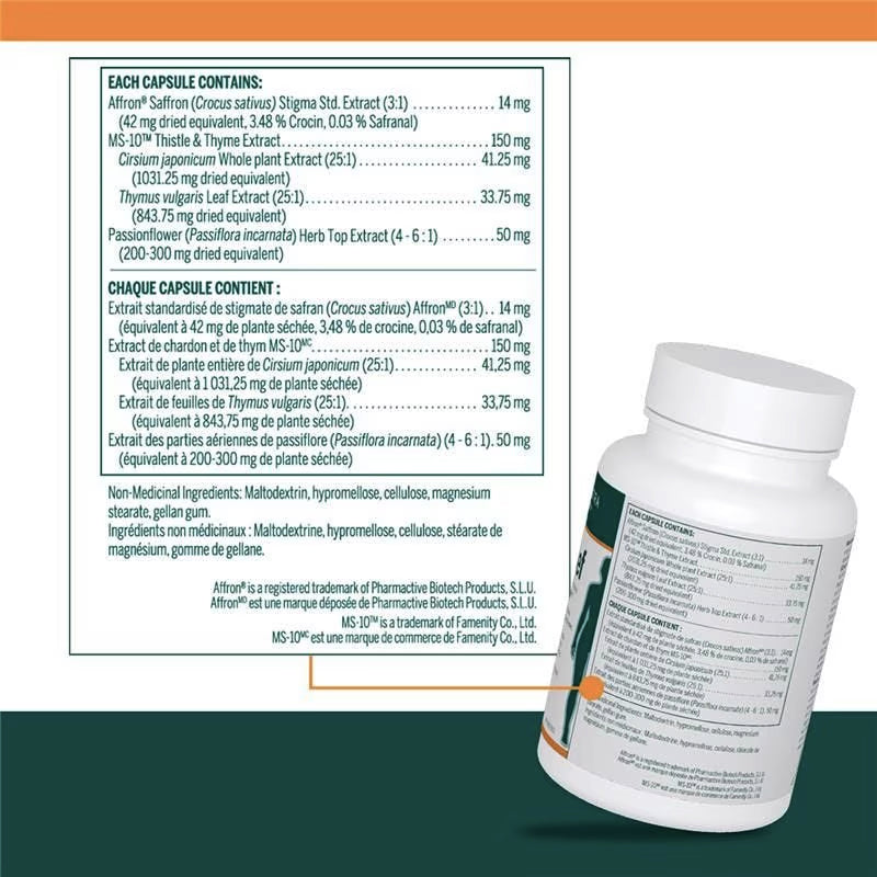MenoRelief - Formule de soulagement des symptômes multiples de la ménopause - Genestra - 60 capsules