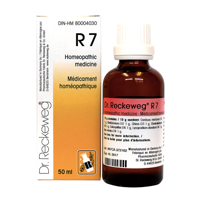 R7 - Remède homéopathique - Drainage Foie et Vésicule biliaire - Reckeweg - 50ml