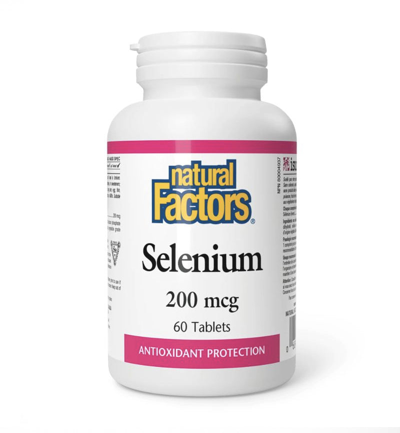 Sélénium 200mcg - Protection antioxydante - Natural Factors - 180 comprimés