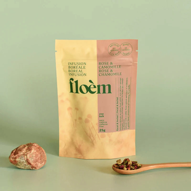 Tisane / Infusion boréale - Rose & Camomille - Floèm - Vrac 25g