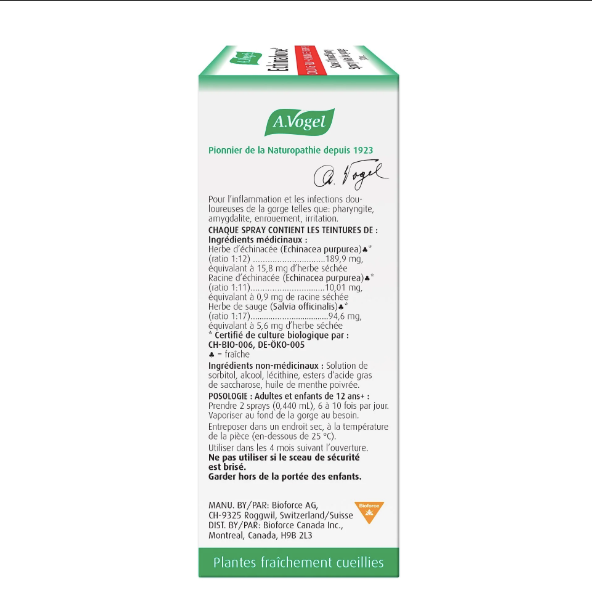 Echinaforce - Spray Mal de Gorge - A.Vogel - Vaporisateur 30ml