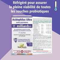 Acidophilus Ultra 11 milliards - Probiotiques soins quotidiens - New Roots - 60 capsules à enrobage entérique