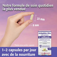 Acidophilus Ultra 11 milliards - Probiotiques soins quotidiens - New Roots - 60 capsules à enrobage entérique