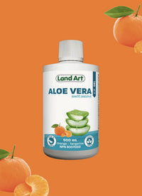 Aloe Vera - Gel Buvable - Land Art - 500ml - Orange tangerine