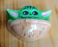 Bombe de bain effervescente - Baby Yoda - Melon d'eau