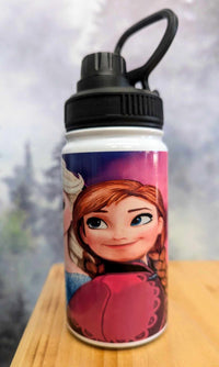 Gourde isotherme sports 12 0z anti-fuite - Reine des Neiges - Elsa, Anna, Olaf