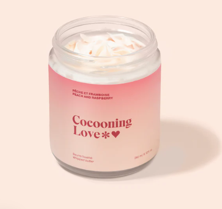 Beurre corporel fouetté Pêche et framboises - Cocooning Love - 250ml