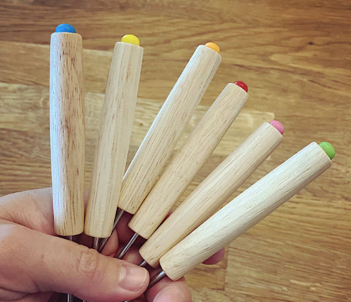 Lot de 6 fourchettes à fondue humoristiques (version masculine)
