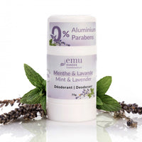 Déodorant naturel pour femmes - Lavande et Menthe - Emu Dundee - 75g
