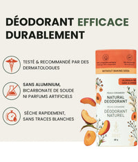Déodorant solide naturel - Pêche coriandre - Tanit - 60g