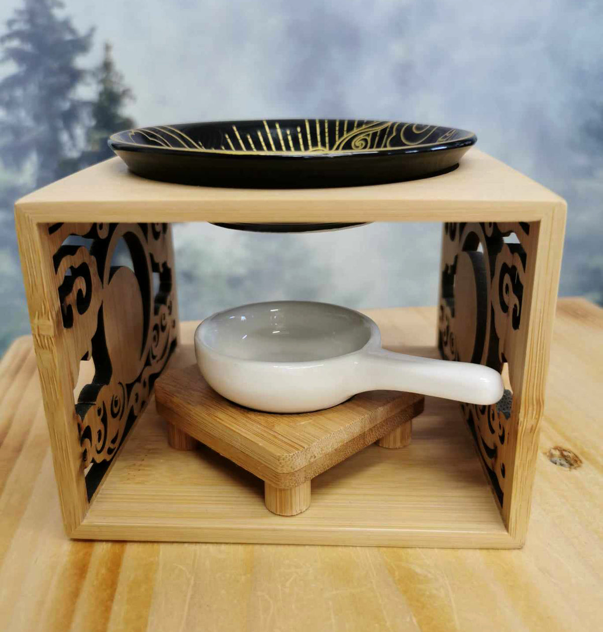 Diffuseur à huiles essentielles - Moonlight - Brûleur de cire - Comptoir Aroma