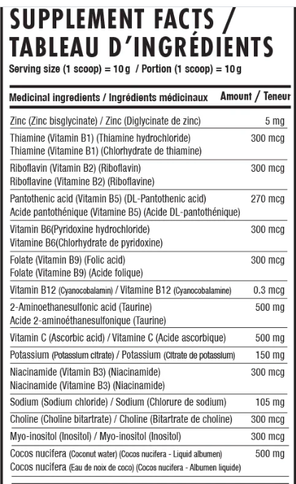 Électrolytes, vitamines et minéraux - Nova Pharma - Pêche - 250g