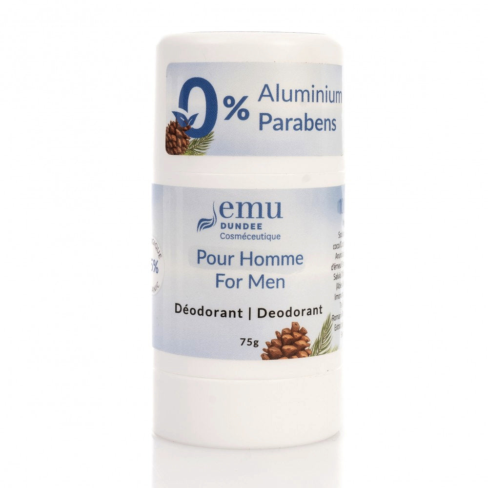 Déodorant naturel pour hommes - Épinette - Emu Dundee - 75g