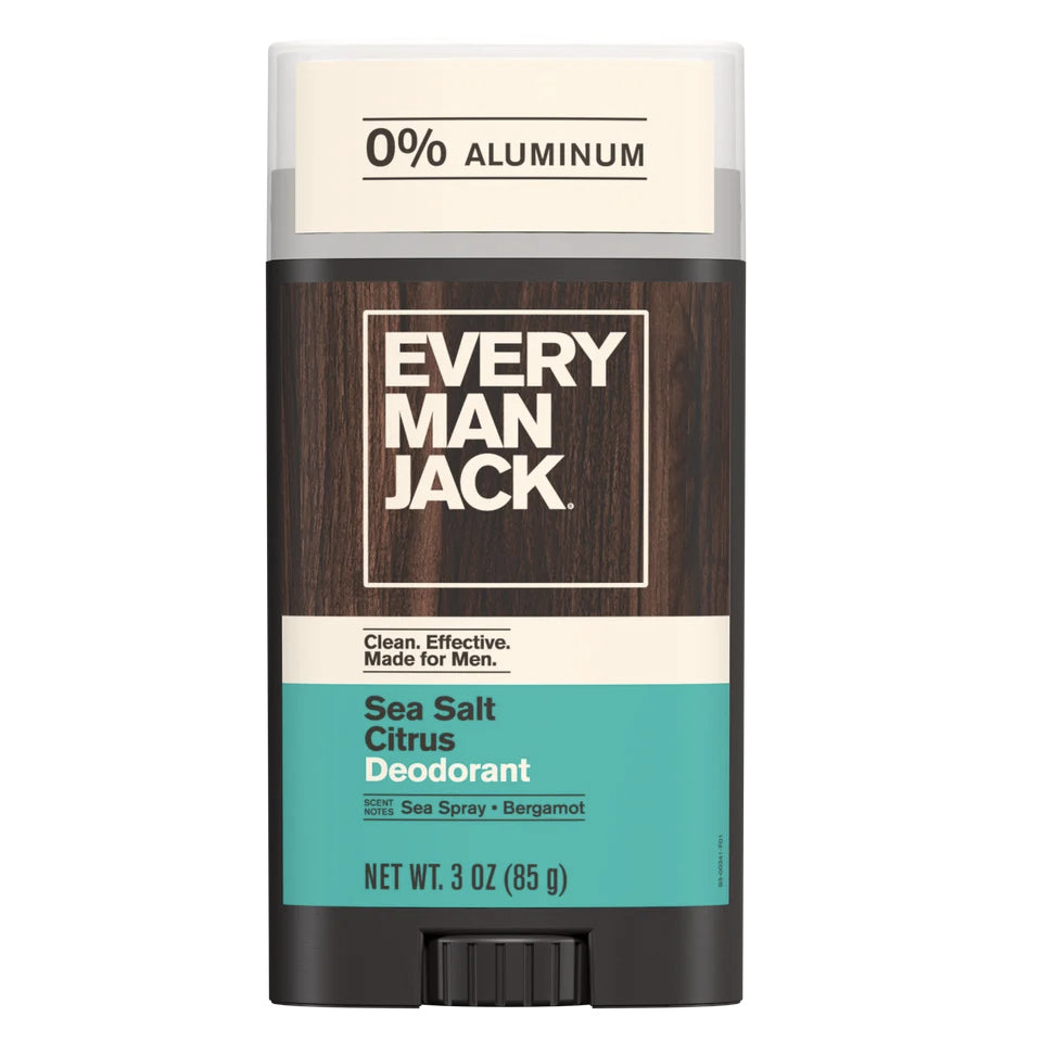 Déodorant pour hommes - Sans Aluminium - Sel de Mer et citron - Every Man Jack - 85g