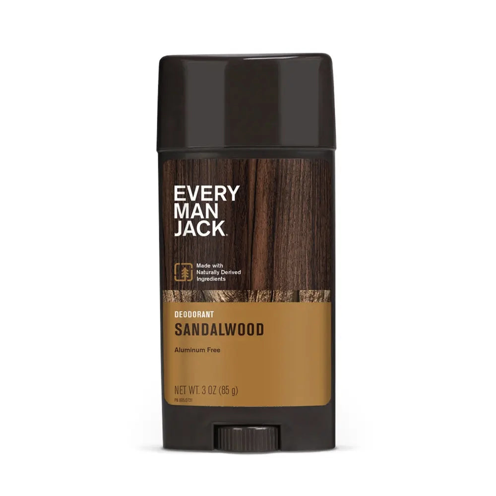 Déodorant naturel pour hommes - Sans aluminium - Bois de Santal (Sandalwood) - Every Man Jack - 85g