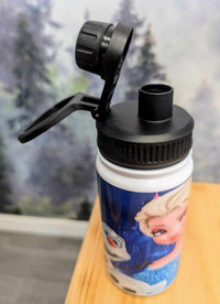 Gourde isotherme sports 12 0z anti-fuite - Reine des Neiges - Elsa, Anna, Olaf
