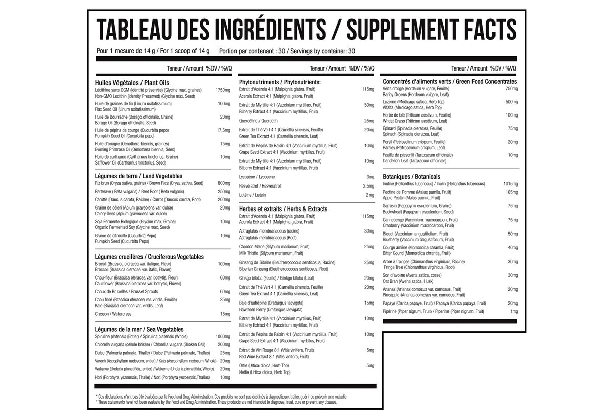 Greens & Berries - Légumes verts et baies - Pêche - Nova Pharma - 30 portions (420g)