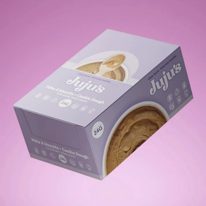 Collation protéinée, Pâte à biscuits - Caramel Salé - Juju's Donuts