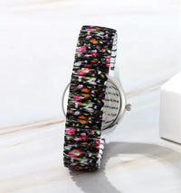 Montre extensible pour femmes - Modèle Fleuri