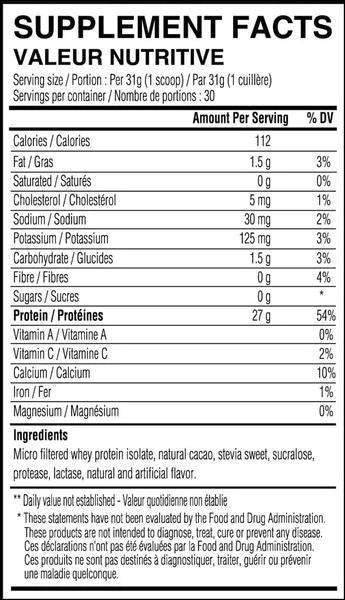 Protéines Isolat de lactosérum - Limitless Pharma - Double Chocolat - 5lbs