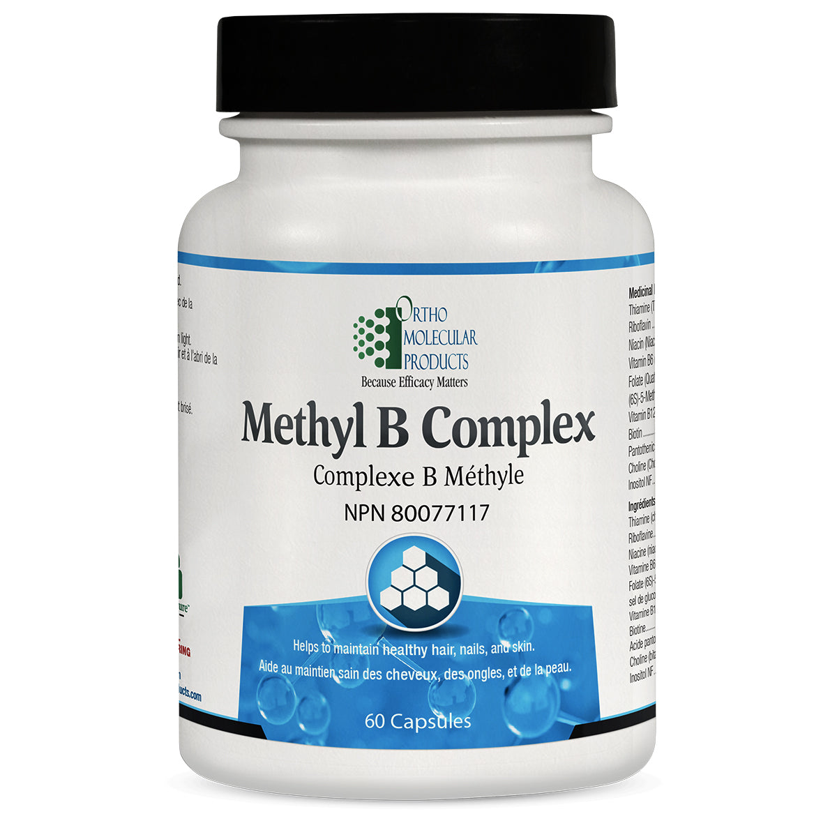 Methyl B Complex - Ortho Molecular Products - 60 capsules