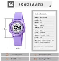 Montre numérique pour enfants  ou femme - Mauve - SKMEI