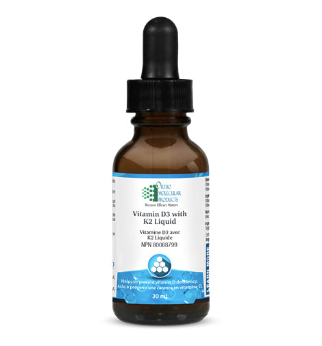 Vitamine D3 & K2 liquide - Ortho Molecular Products - 30ml