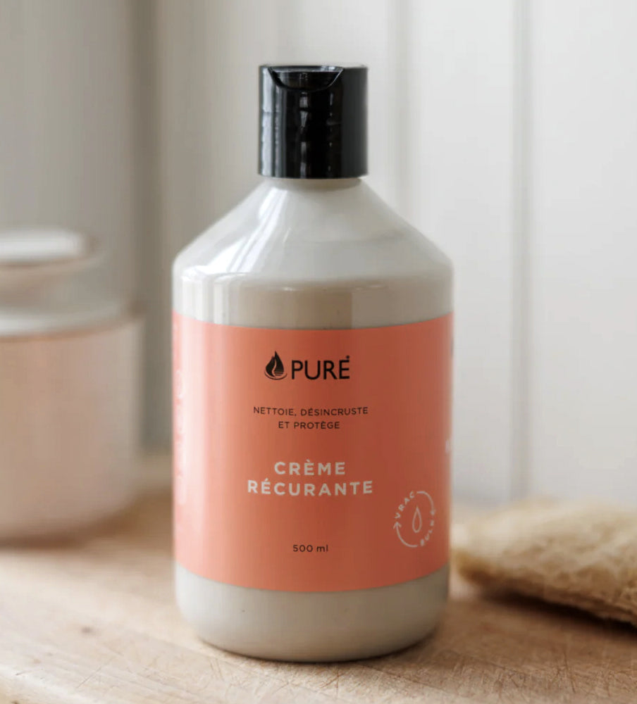 Crème récurante - Désincruste, nettoie, protège - Pure - 500ml