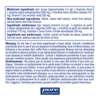 Nitric Oxyde Support - Support oxyde nitrique et santé cardiovasculaire - Pure Encapsulations - 162 g (poudre)
