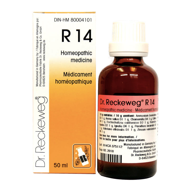 R14 - Remède homéopathique - Régulateur sommeil et stress - Dr. Reckeweg - 50ml