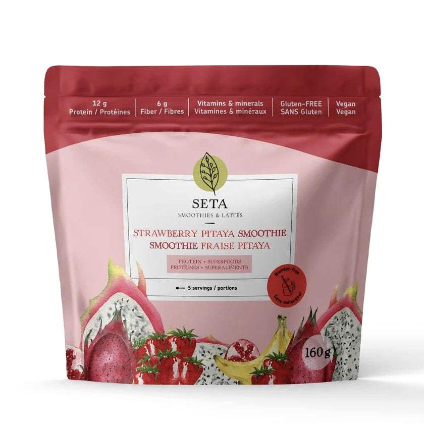 Smoothie Protéiné avec superaliments - Fraise Pitaya - SETA - 160g