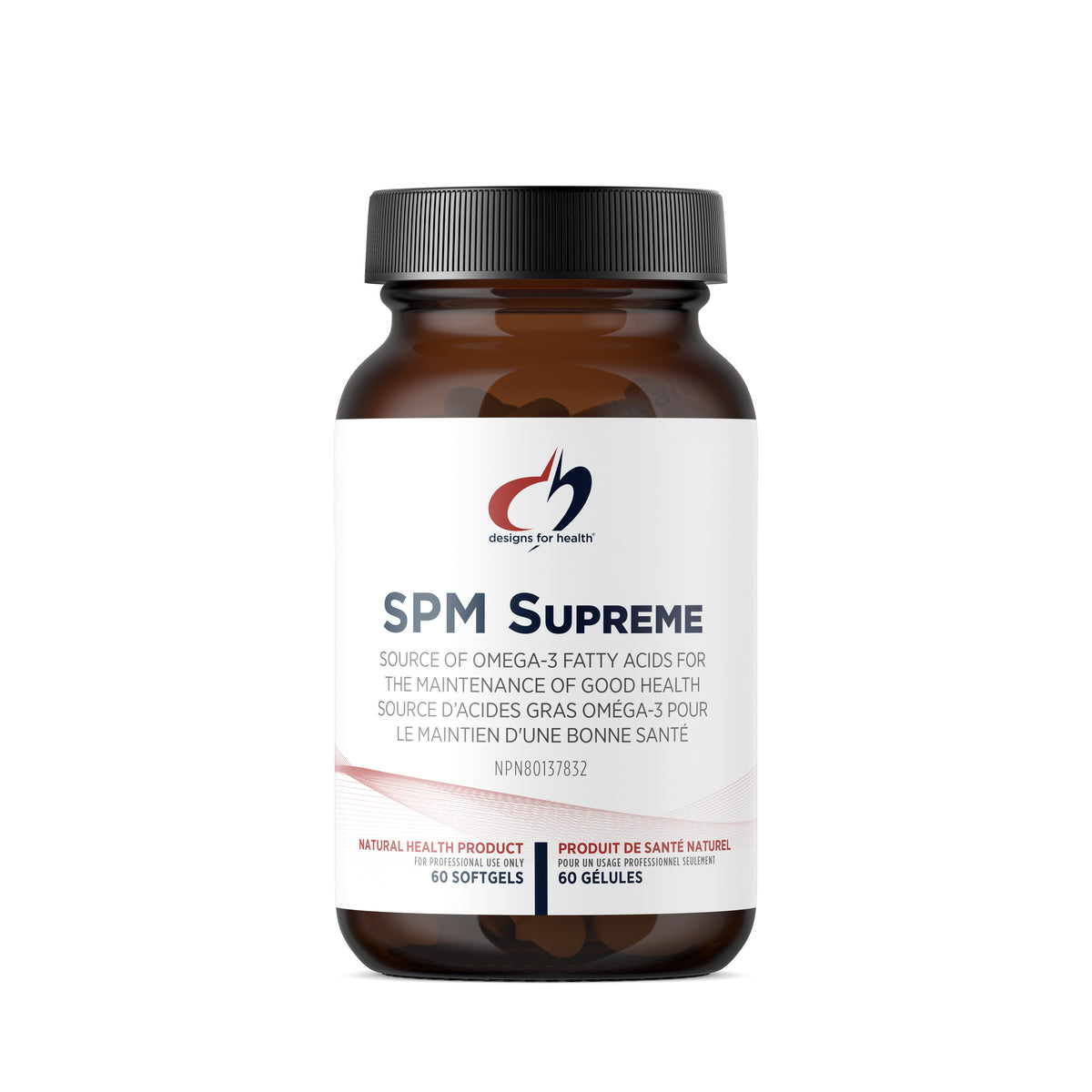SPM Supreme - SOUTIEN À LA RÉPONSE IMMUNITAIRE ET INFLAMMATOIRE - Designs For Health - 60 gélules