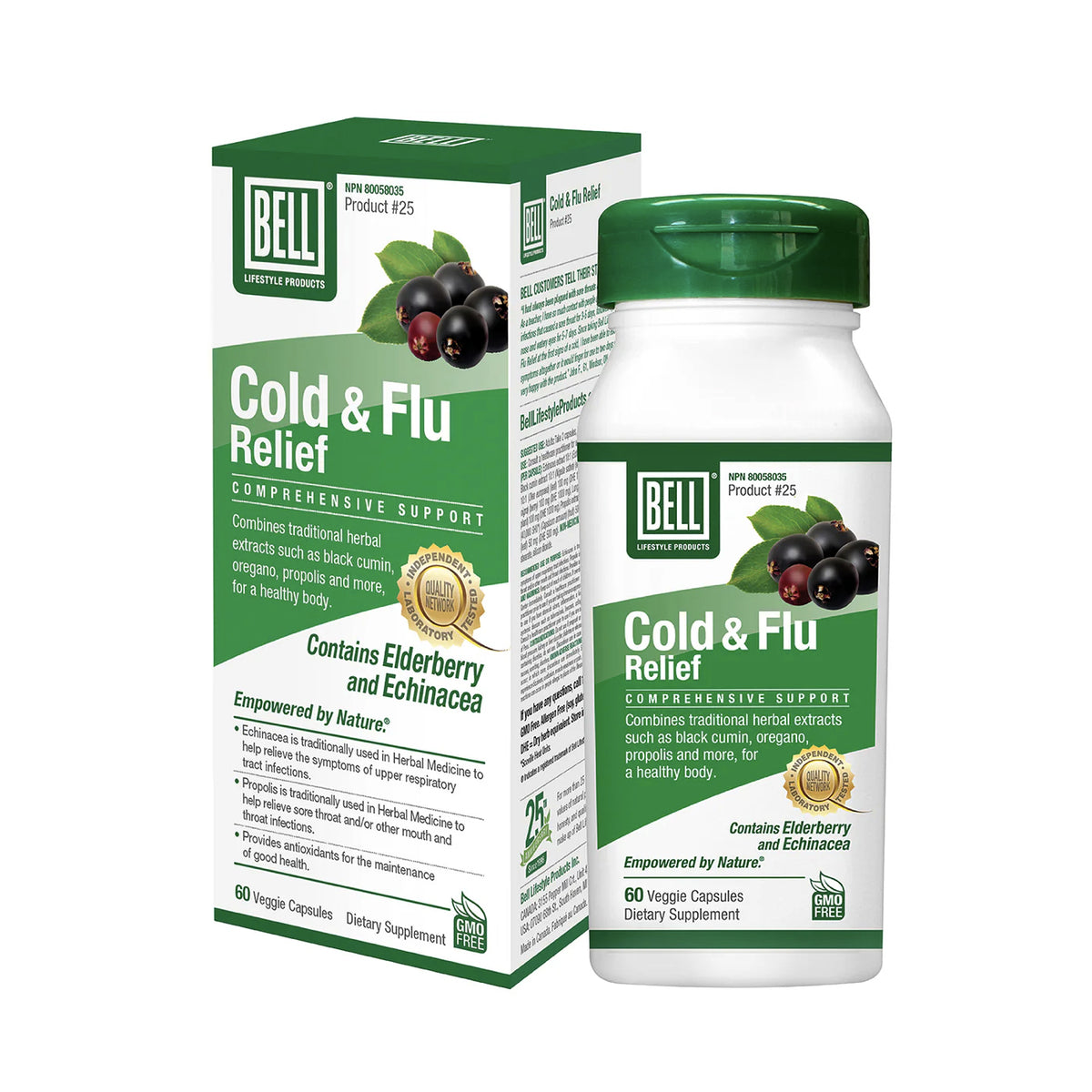 #25 - Soulagement du Rhume et de la Grippe - Bell Lifestyle - 60 capsules