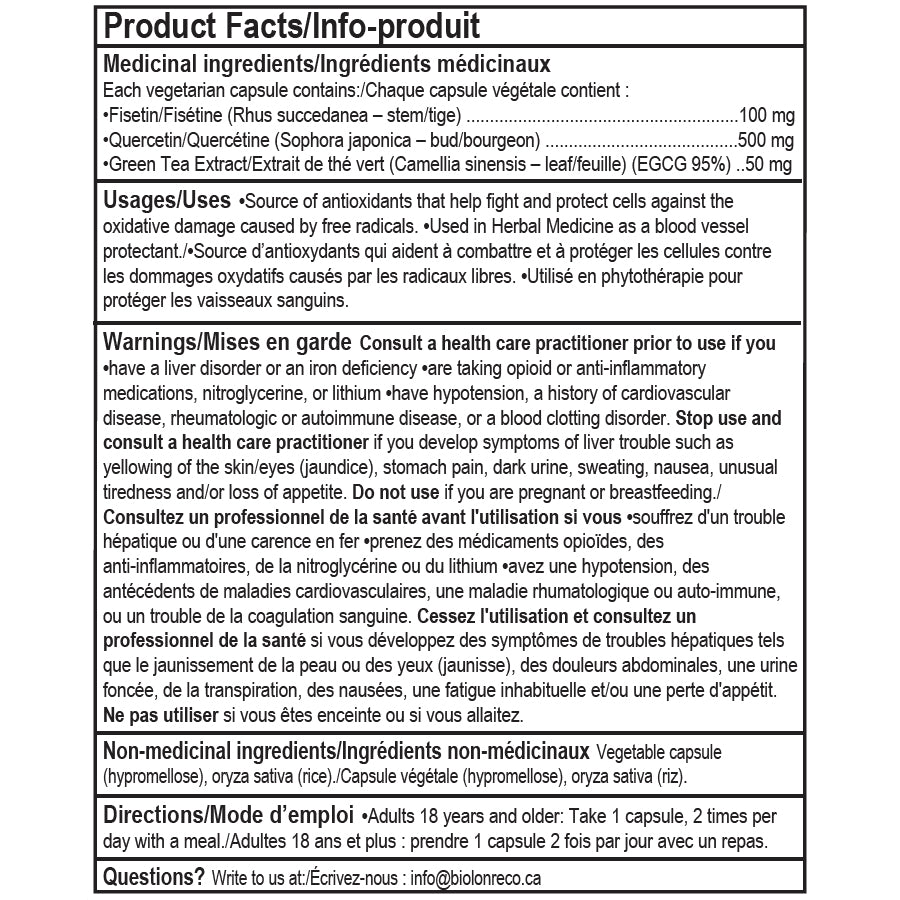 Fisétine +. EB Supplements - 30 capsules