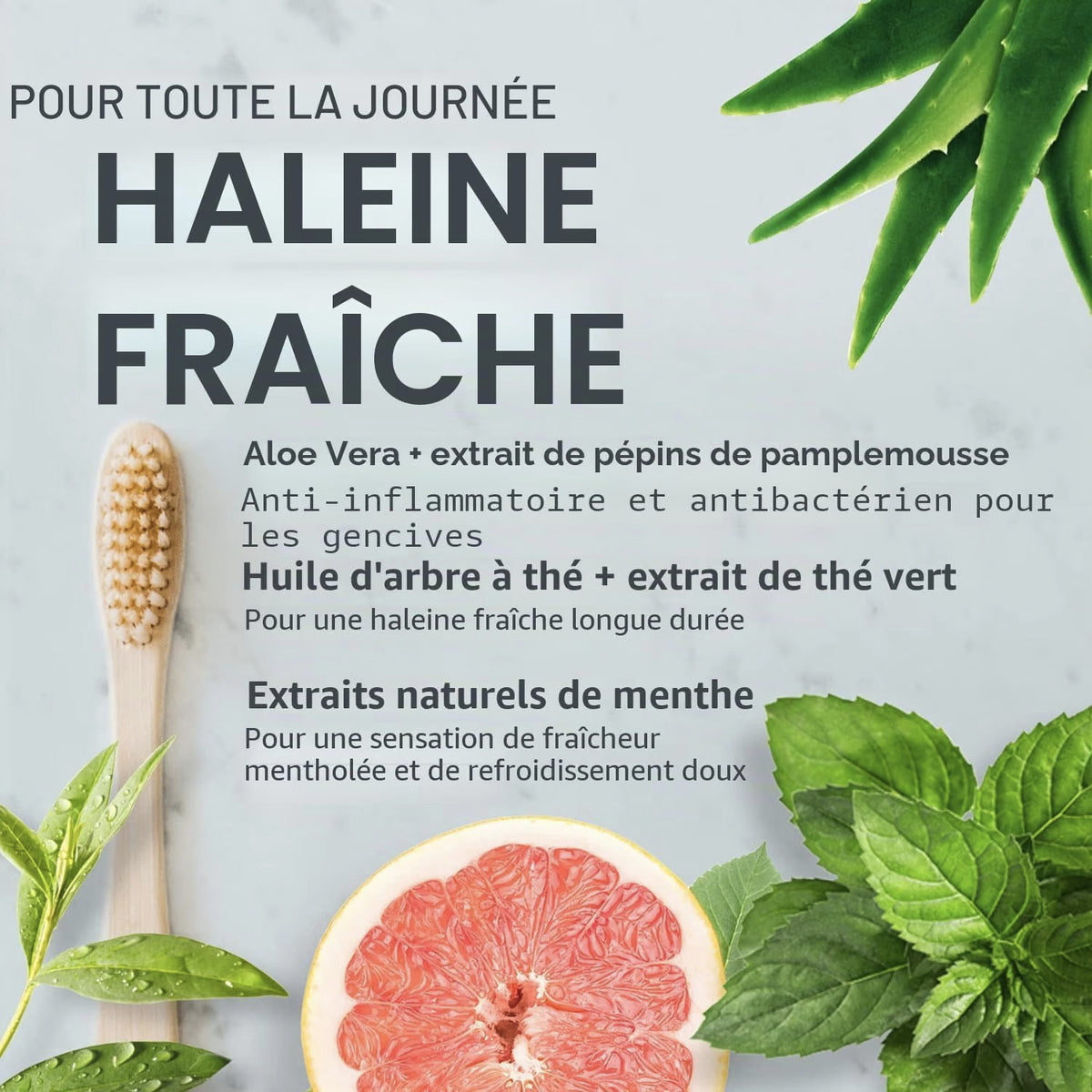 Dentifrice en pastilles Tanitabs - avec xylitol et hydroxyapatite - Saveur de Fraise - idéal pour enfants - Tanit - Paquet de recharge de 124 pastilles