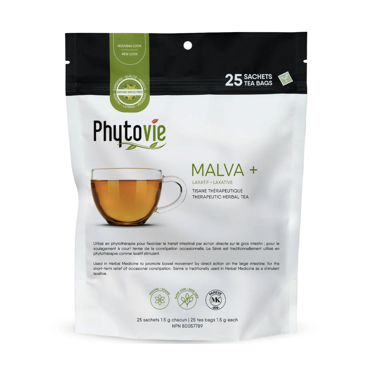 Tisane Malva + Séné - Laxatif - Phytovie - 25  ou 50 sachets