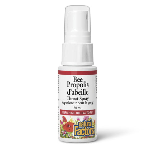 Propolis d'abeille - Vaporisateur pour la gorge - Natural Factors - 30ml