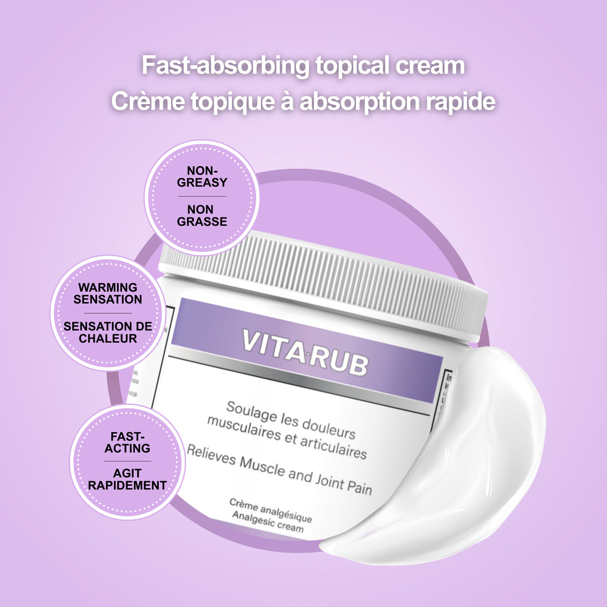 Vitarub - Vita-rub - Vita Rub - Crème Analgésique - 400g