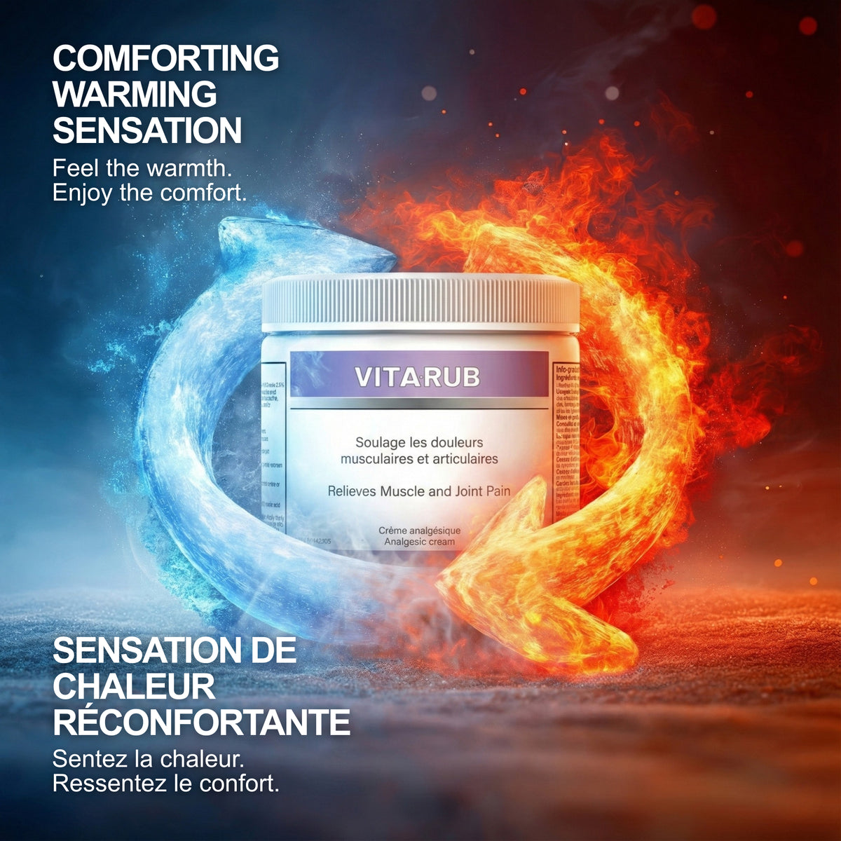 Vitarub - Vita-rub - Vita Rub - Crème Analgésique - 400g