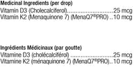 Vitamine D3 & K2 liquide - Ortho Molecular Products - 30ml