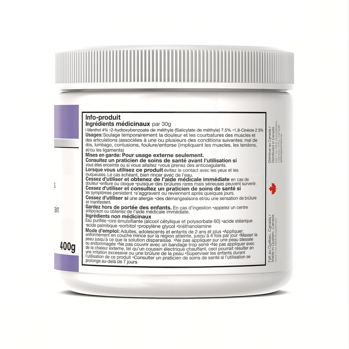 Vitarub - Vita-rub - Vita Rub - Crème Analgésique - 400g