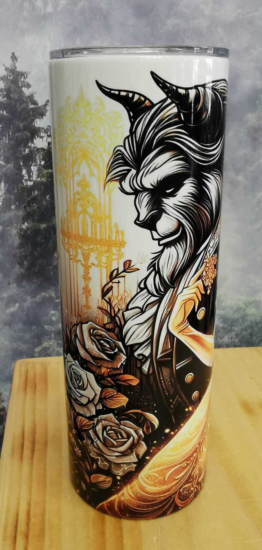 Gourde isotherme 20 Oz.- La Belle et la Bête