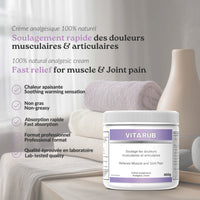 Vitarub - Vita-rub - Vita Rub - Crème Analgésique - 400g